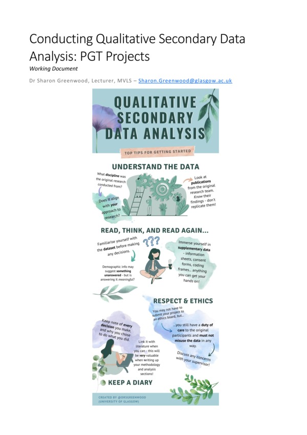 qualitative research using secondary data